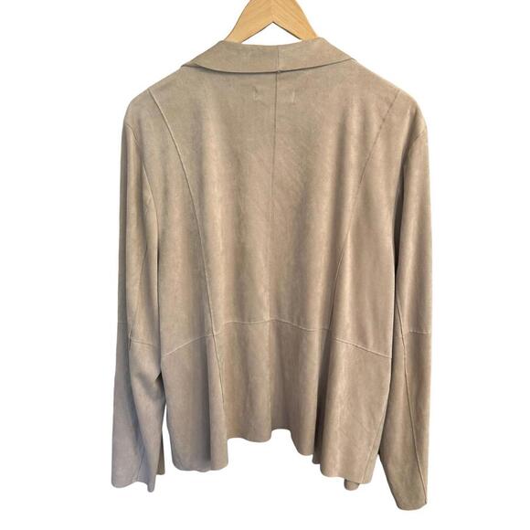 Bagatelle Draped Open-Front Jacket – Size 2X - Picture 2 of 6